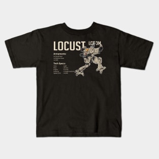 Mechwarrior Locust LCT-3M Kids T-Shirt